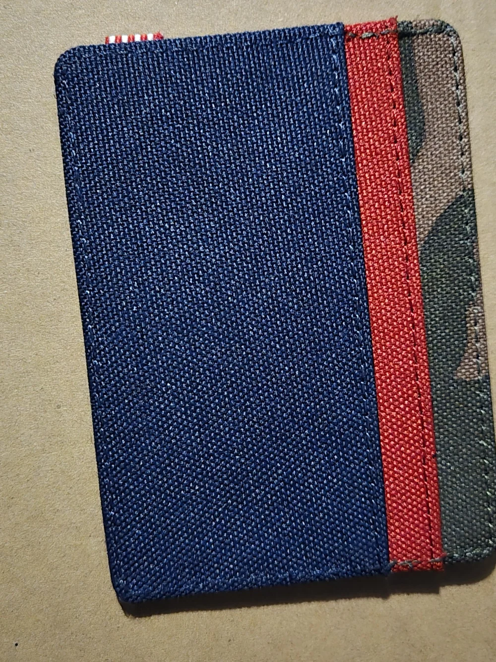 Herschel Supply Company Navy Card Card with Red Stripe